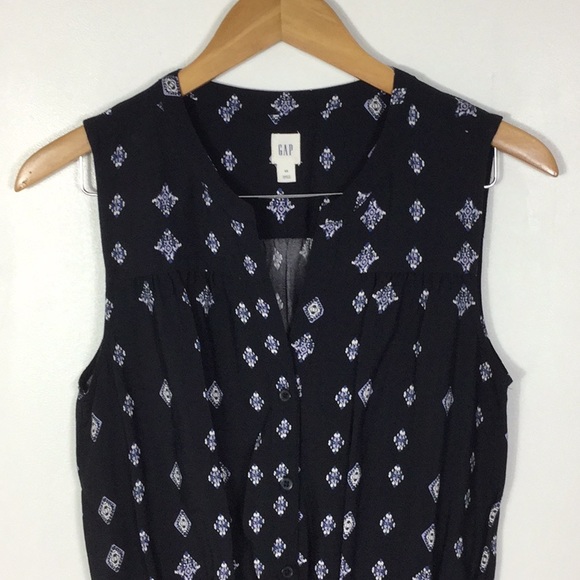 Gap sleeveless boho vibe midi shirted dress XS - Picture 3 of 6